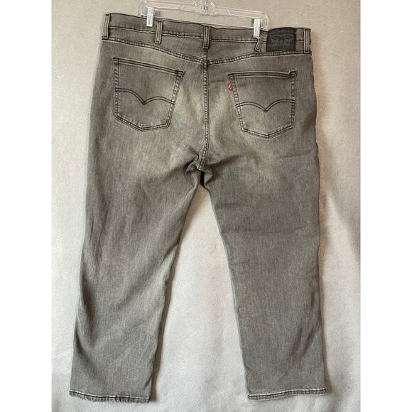 Levis Jeans Mens 42x30 Gray 541 Athletic Taper Stretch Denim Casual Pants - Picture 10 of 10
